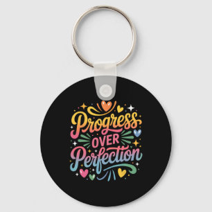 Progress Over Perfection Back To School Teachers E Keychain