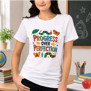 Progress Over Perfection Back to School Tri-Blend Shirt