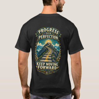 Progress Over Perfection Keep Moving Forward T-Shirt