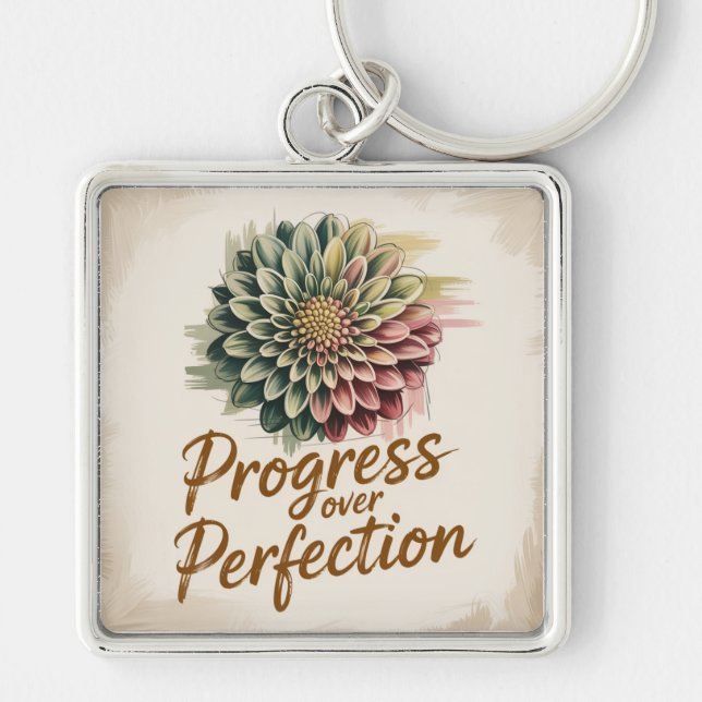 Progress Over Perfection Keychain (Front)
