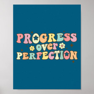 Progress Over Perfection Motivational Back To Scho Poster