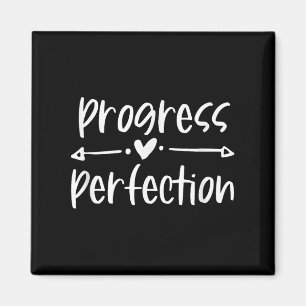 Progress Over Perfection Motivational  Magnet