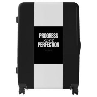 Progress Over Perfection Motivational Quote Luggag Luggage