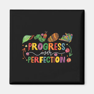 Progress Over Perfection Motivational Teacher For  Magnet