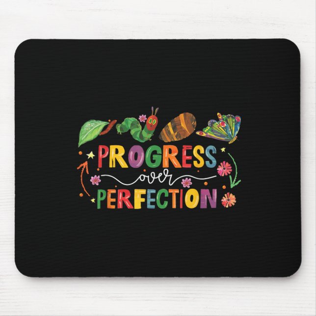 Progress Over Perfection Motivational Teacher For  Mouse Pad (Front)