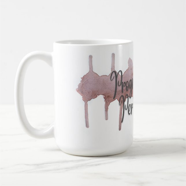 Progress Over Perfection Paint Mug (Left)