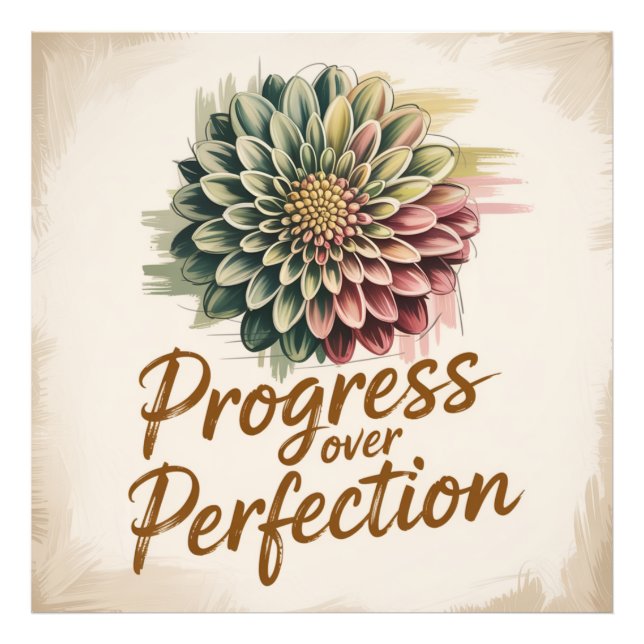 Progress Over Perfection Photo Print (Front)