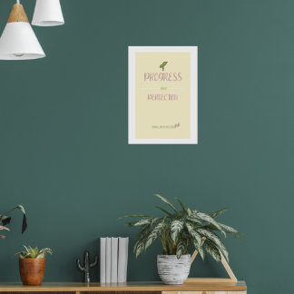 Progress Over Perfection Poster