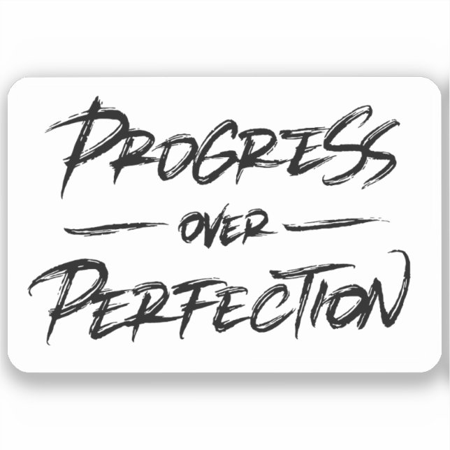 Progress Over Perfection Sticker (Front)