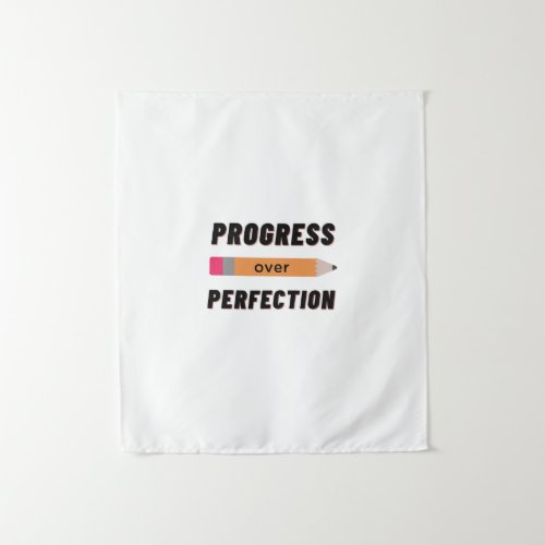 Progress Over Perfection Tapestry