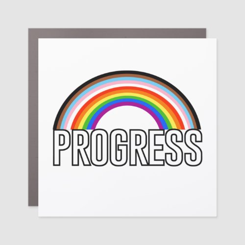 Progress Pride Arc Car Magnet