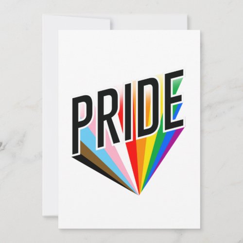 Progress Pride Burst Holiday Card