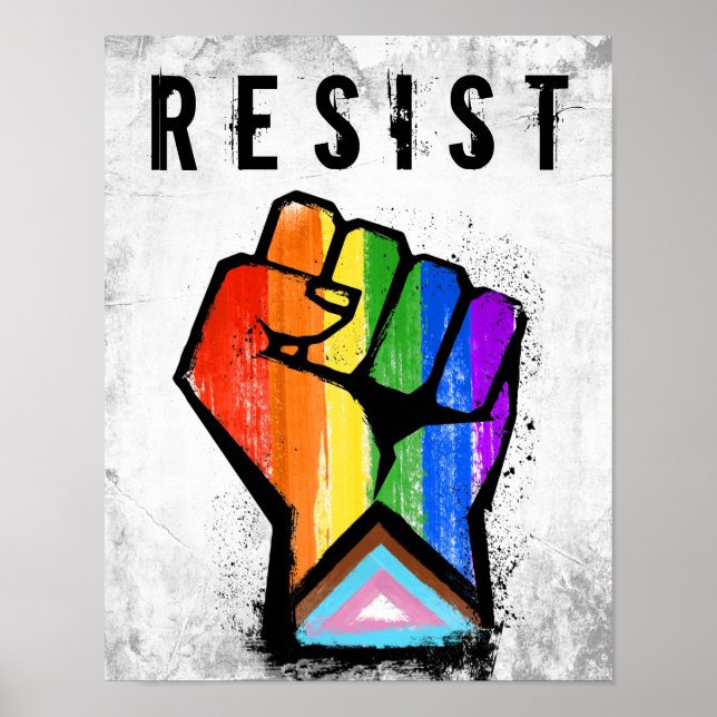 Progress Pride Fist Poster (Front)