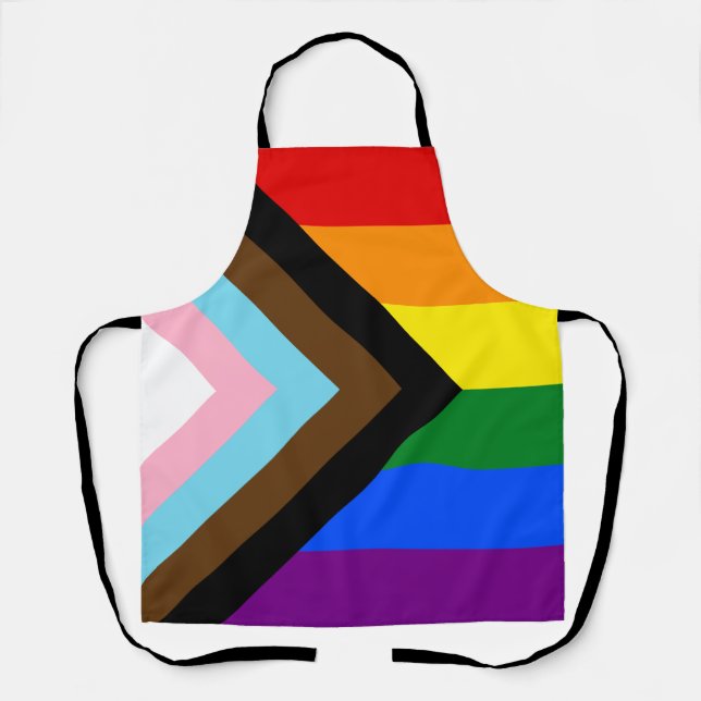 Progress Pride Flag Apron (Front)