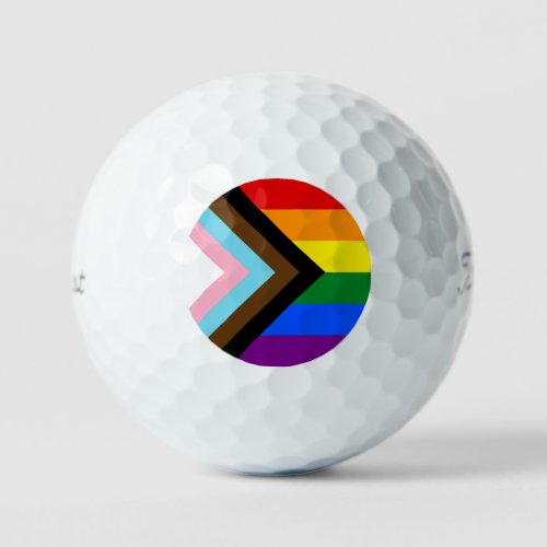 Progress Pride Flag Golf Balls