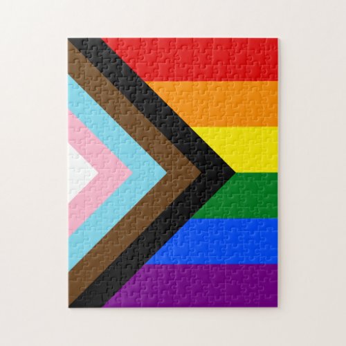 Progress Pride Flag Jigsaw Puzzle