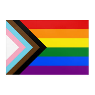 Progress Pride Flag LGBTQ+ Acrylic Print