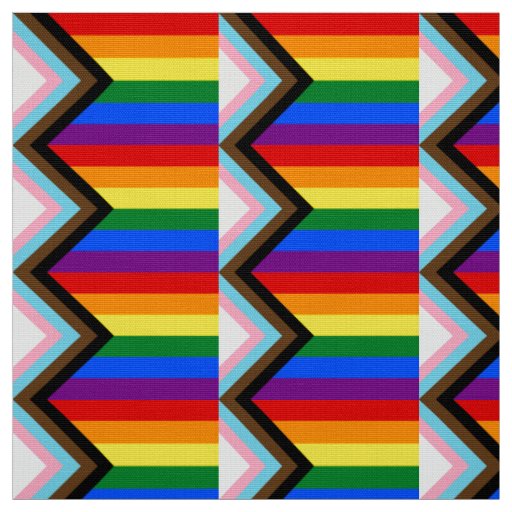 Progress Pride Flag LGBTQ+ Fabric