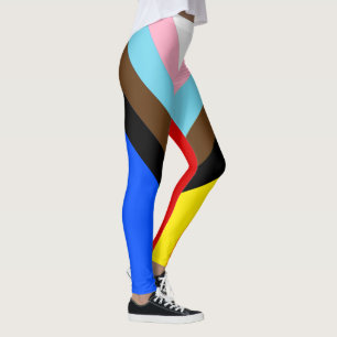 Progress Pride Flag LGBTQ+ Leggings