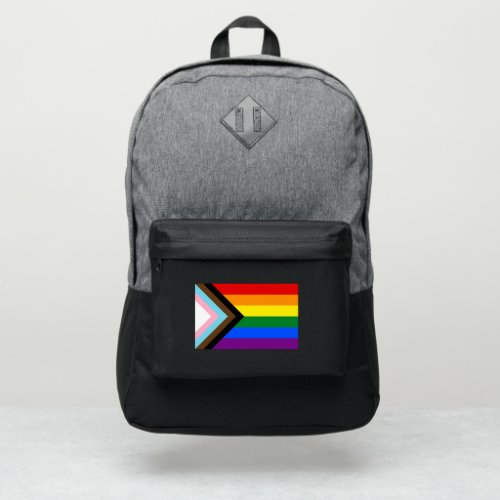 Progress Pride Flag LGBTQ Port Authority Backpack
