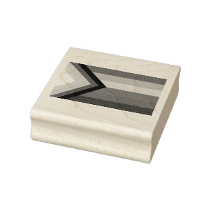 Progress Pride Flag LGBTQ+ Rubber Stamp