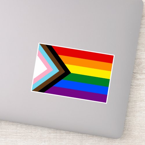 Progress Pride Flag LGBTQ Sticker