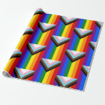 Progress Pride Flag LGBTQ+ Wrapping Paper
