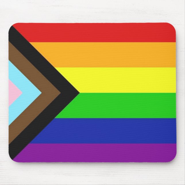 Progress Pride Flag Mouse Pad (Front)
