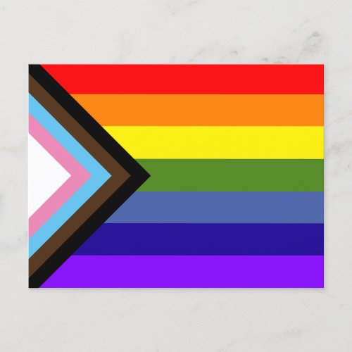 Progress Pride Flag Postcard