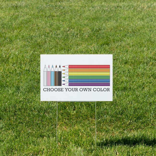 Progress Pride Flag Rainbow Color LGBTQ Pencils