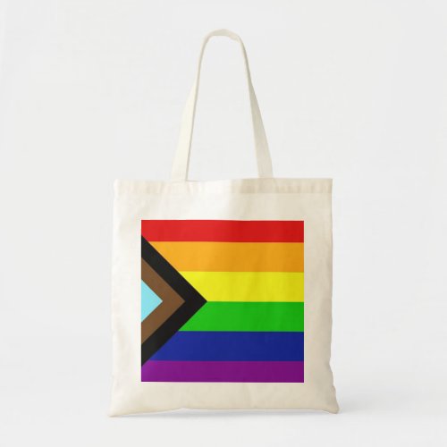 Progress Pride Flag Tote Bag