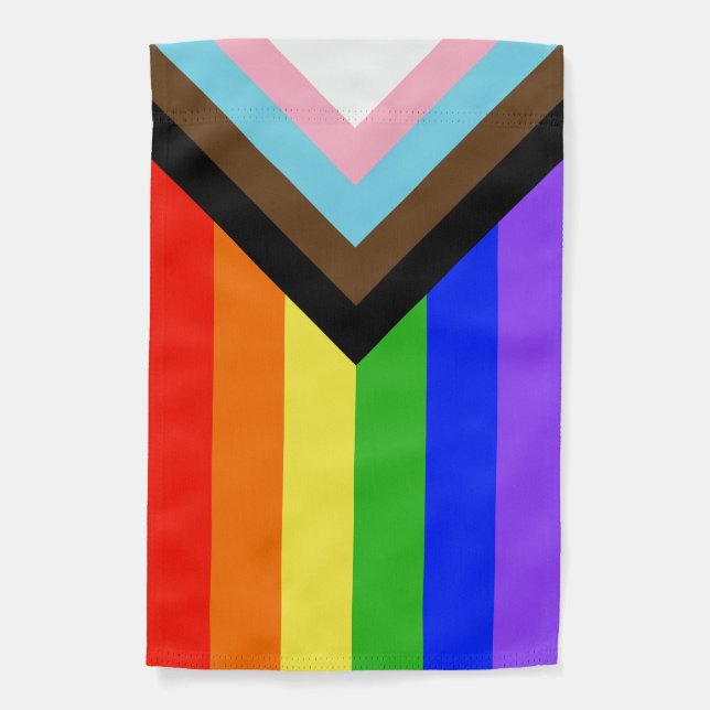 Progress Pride Garden Flag (Front)