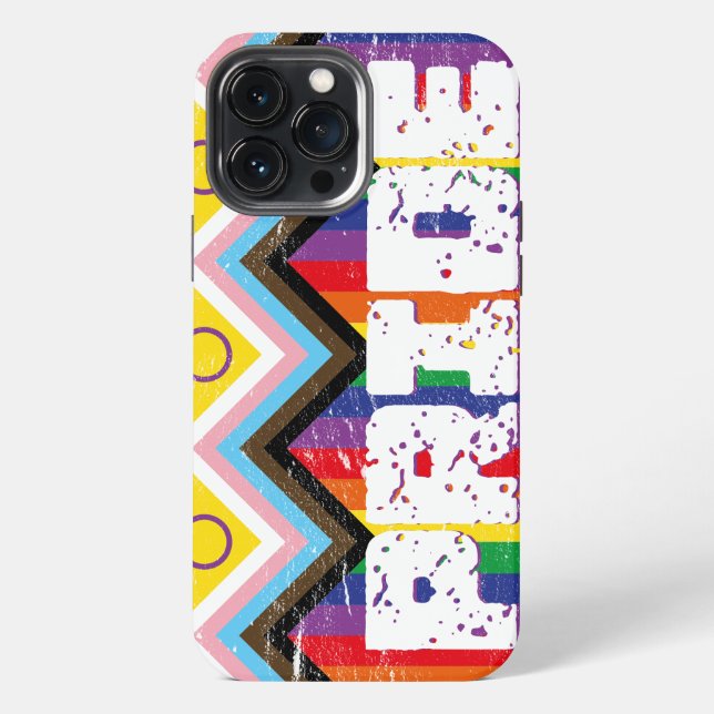 Progress Pride LGBTQ  Iphone Case (Back)