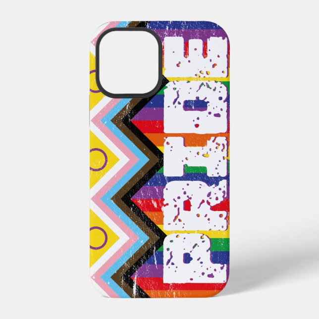 Progress Pride LGBTQ  Iphone Case (Back)