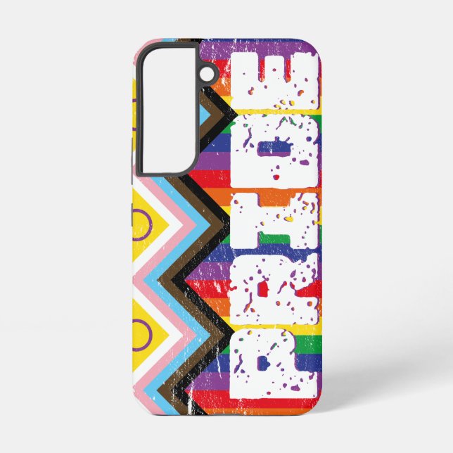 Progress Pride LGBTQ  Samsung Galaxy Case (Back)