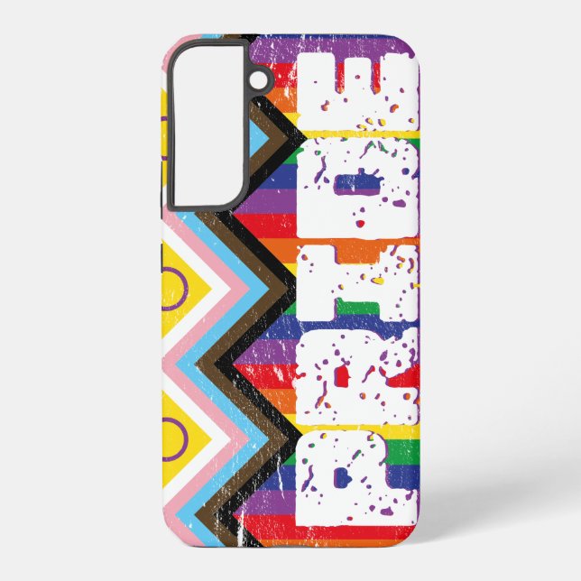 Progress Pride LGBTQ  Samsung Galaxy Case (Back)