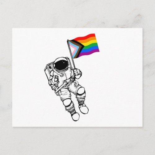 Progress Pride Moonman Postcard