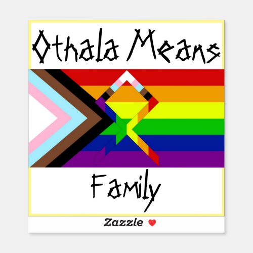 Progress Pride Othala _ Sticker
