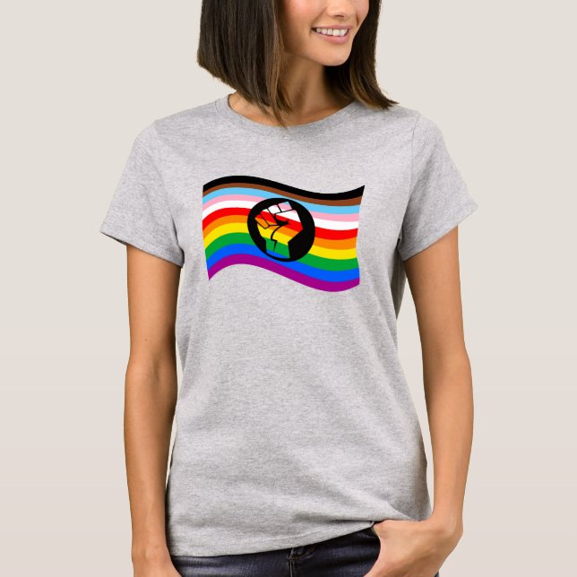 Progress Pride People of Color T-Shirt (Front)