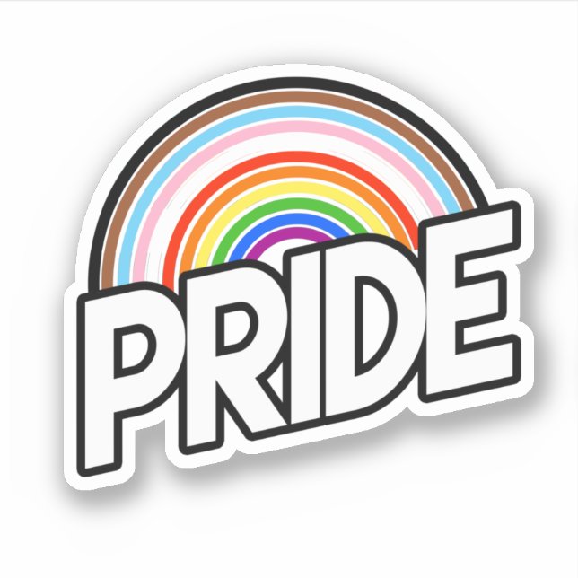 Progress Pride Sticker (Front)