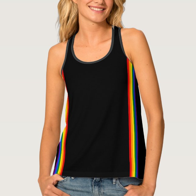PROGRESS PRIDE Unisex  Tank Top (Front)