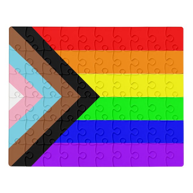 Progress Rainbow Pride Poster Jigsaw Puzzle (Puzzle Horizontal)