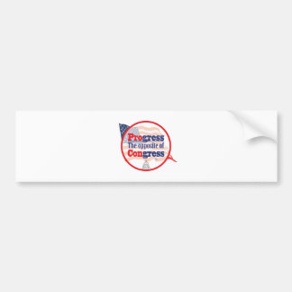 Progress.  The Opposite of Congress Bumper Sticker