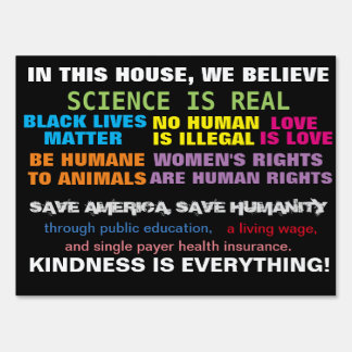 Progressive America Today Yard Sign