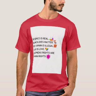 Progressive Art Science BLM LGBT Feminism T-Shirt