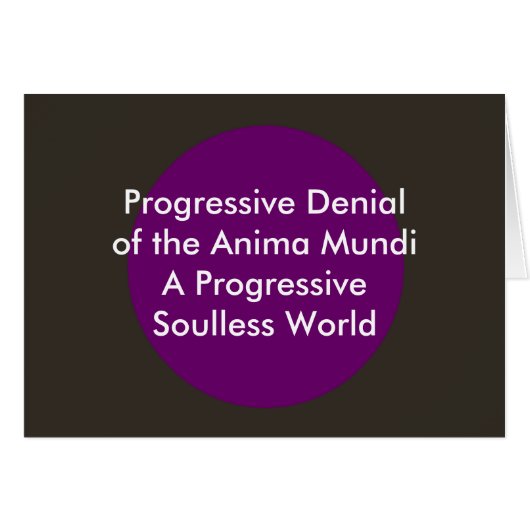 Progressive Denial of the Anima Mundi The MUSEUM (Front Horizontal)