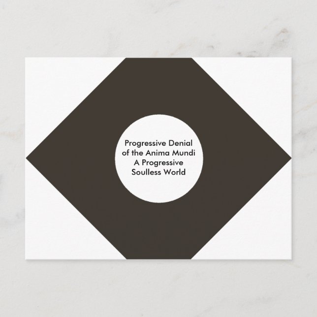 Progressive Denial of the Anima Mundi The MUSEUM Postcard (Front)