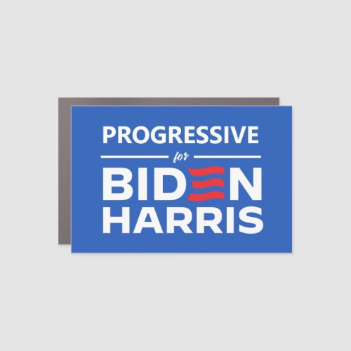 Progressive for Biden Harris Car Magnet