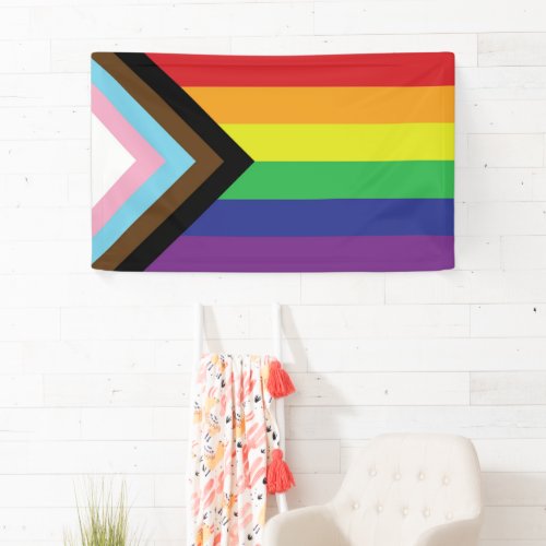 Progressive LGBTQIA Flag Banner