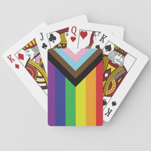 Progressive LGBTQIA Flag Playing Cards